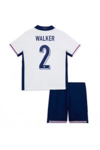 Fotbalové Dres Anglie Kyle Walker #2 Dětské Domácí Oblečení ME 2024 Krátký Rukáv (+ trenýrky)